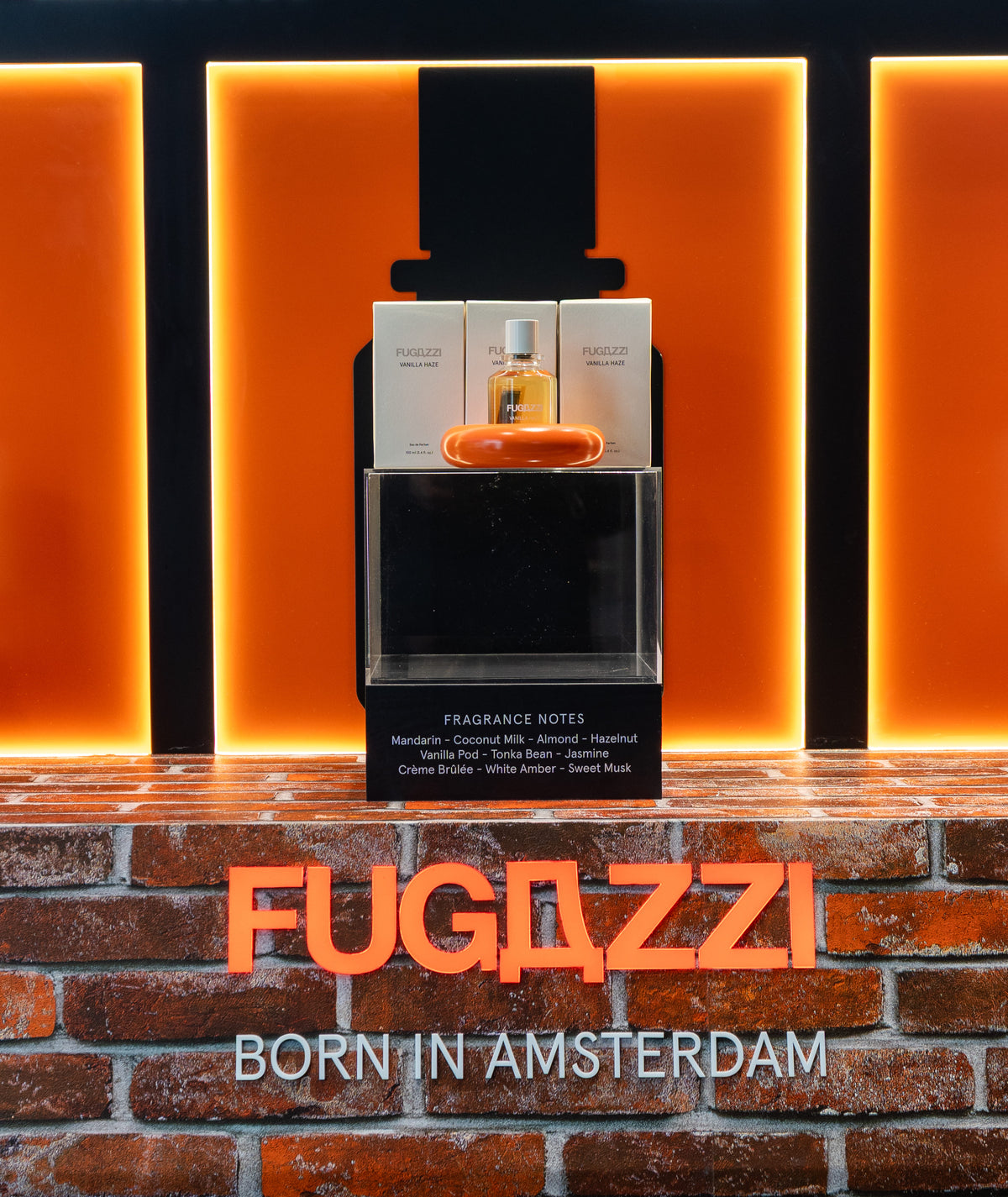 Fugazzi fragrance on a disco ball