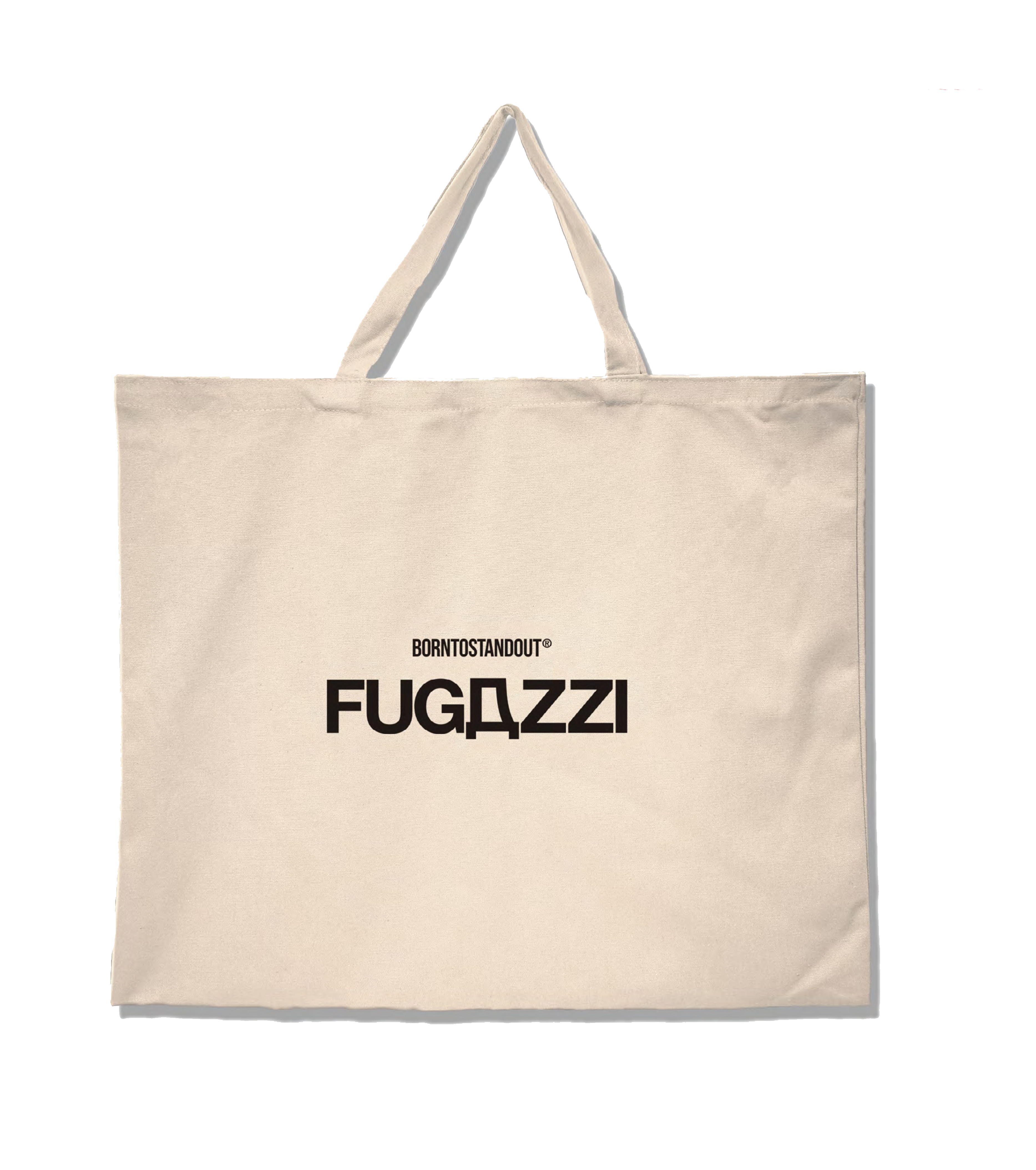 BORNTOSTANDOUT® - Beige Tote Bag Fugazzi Fragrances