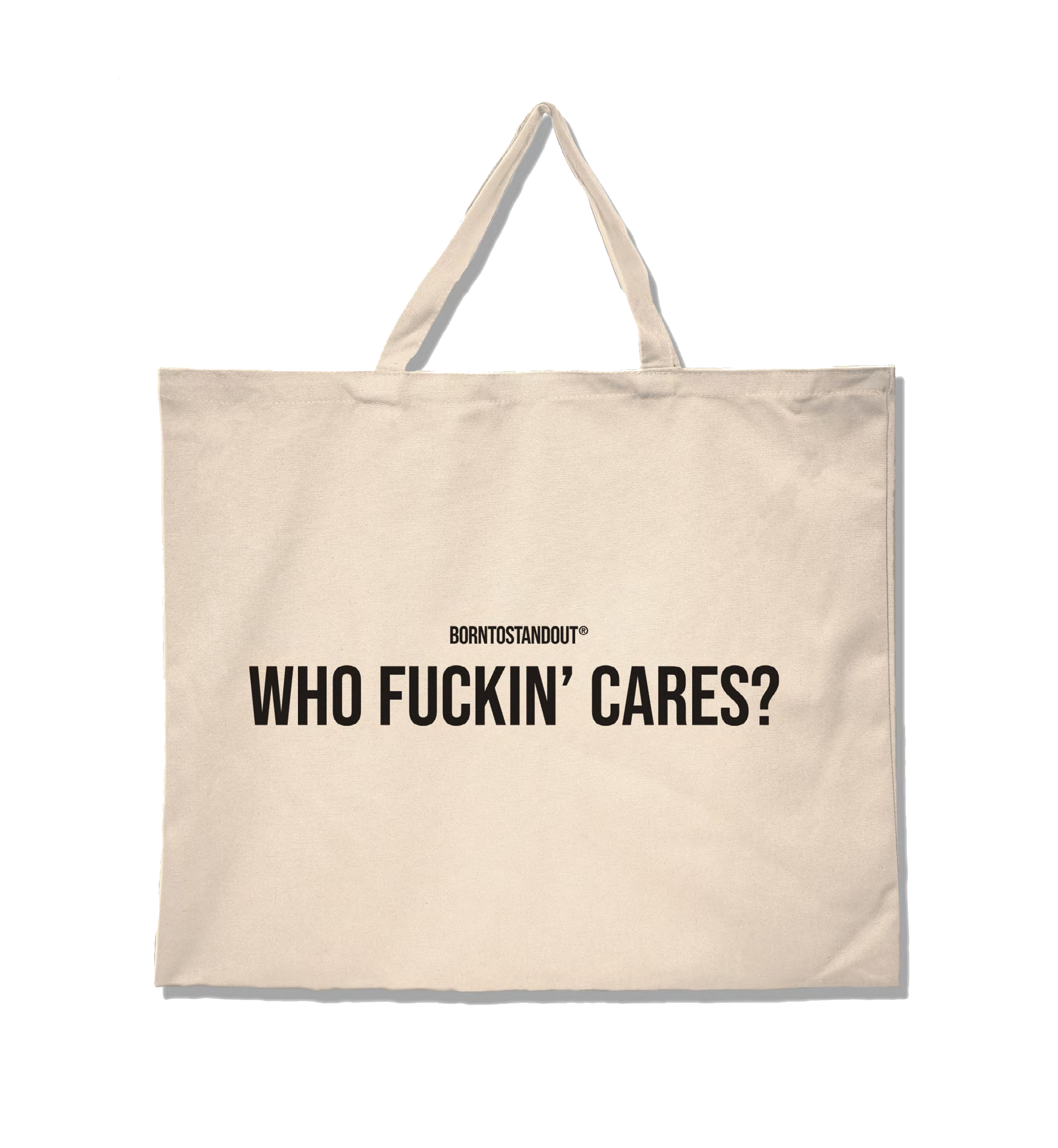 BORNTOSTANDOUT® - Beige Tote Bag Fugazzi Fragrances