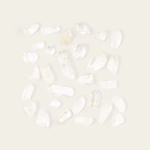 White amber crystals