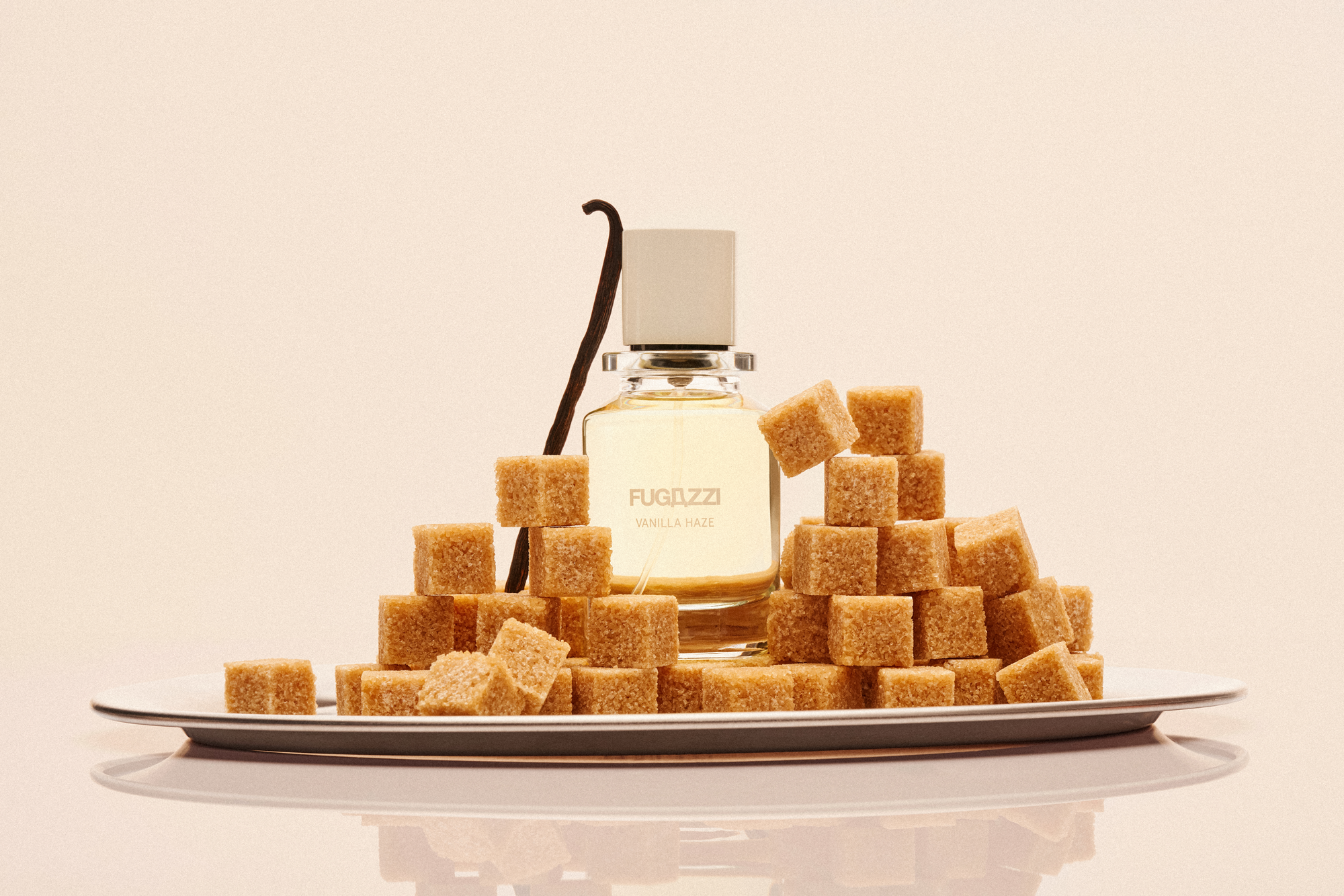 Sugardaddy fragrance bottle surrounded by candy